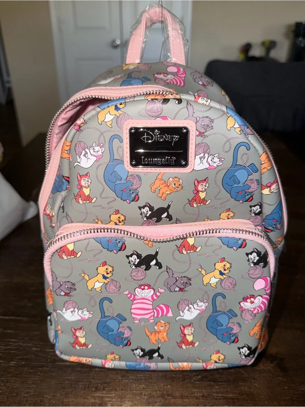 NWT Disney Cats - Loungefly x Disney Pattern Mini Backpack